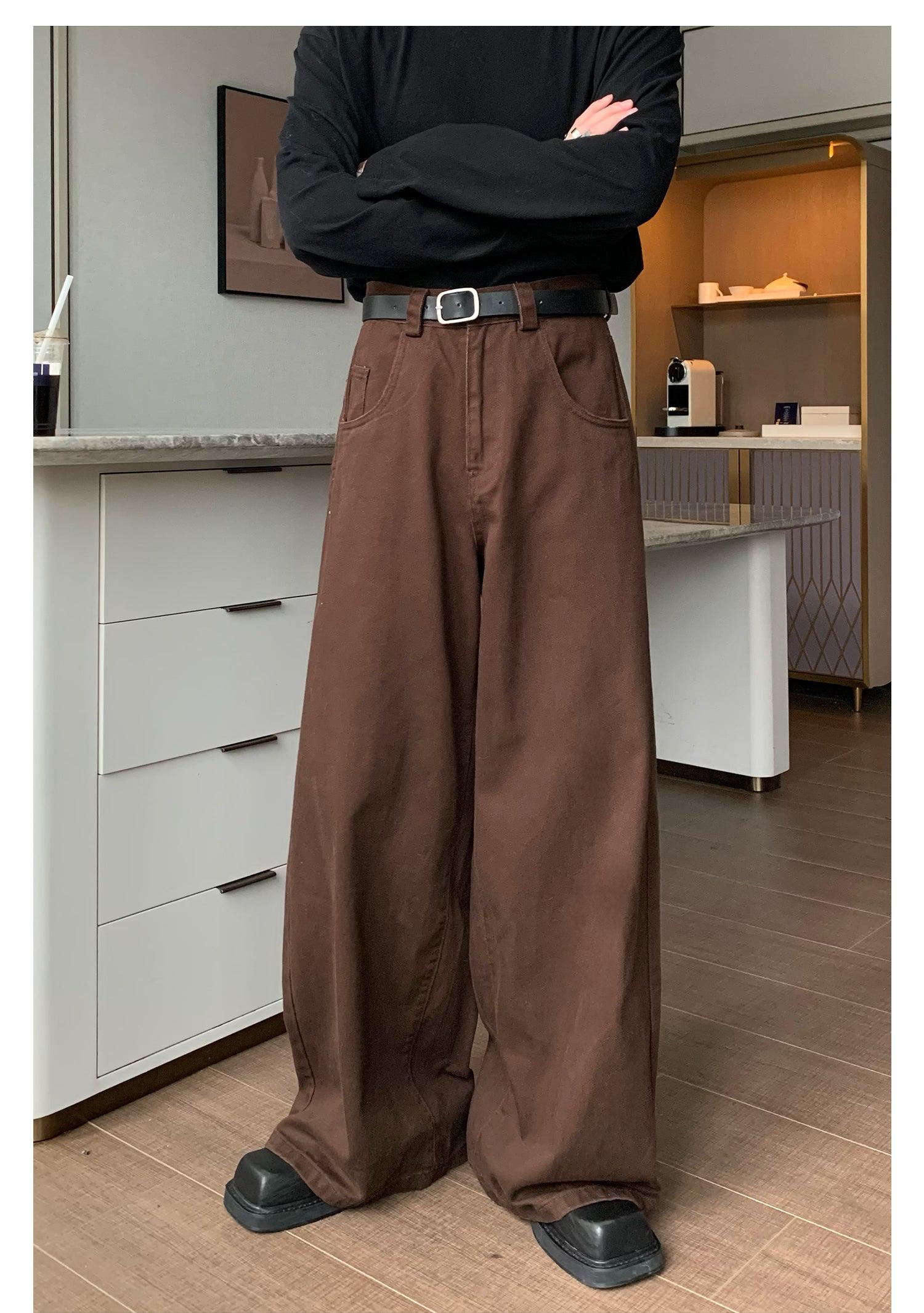 Wide-leg Mopping Pants