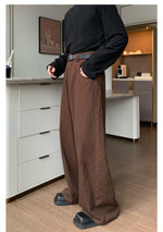 Wide-leg Mopping Pants