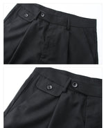 Wide-leg Straight Drape Pants