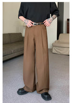 Wide-leg Straight Drape Pants