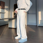 Wide-leg Straight-leg Jeans