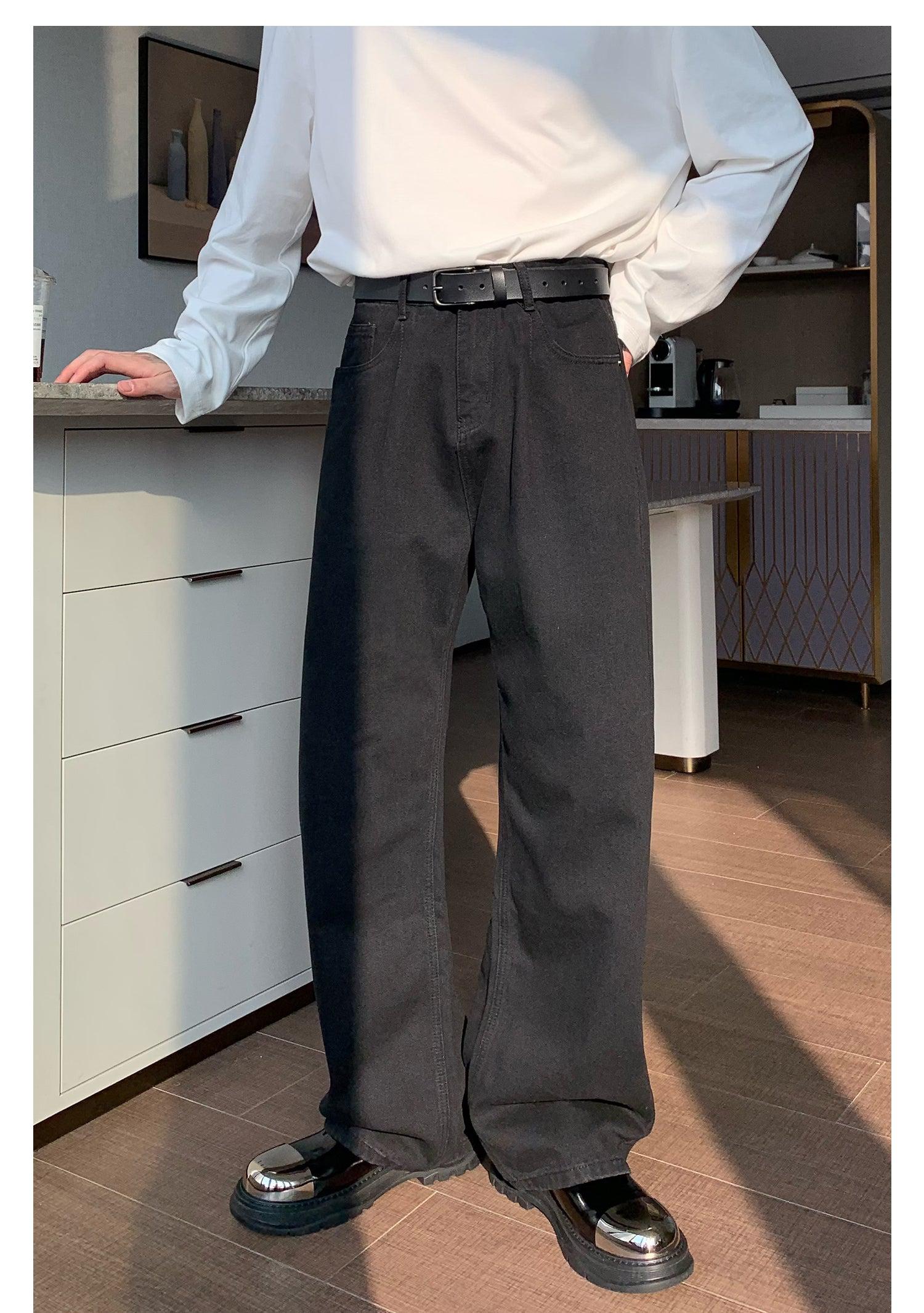 Wide-leg Straight-leg Jeans