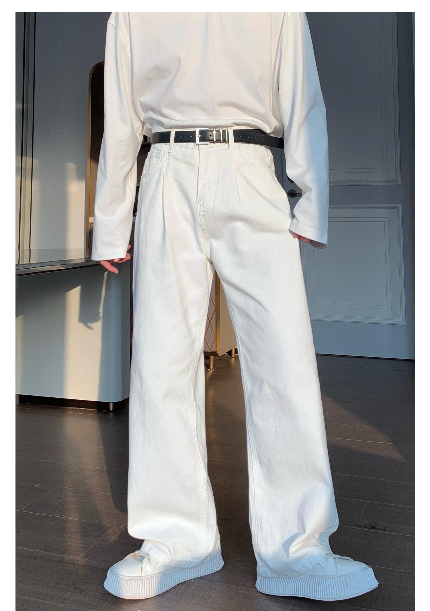 Wide-leg Straight-leg Jeans