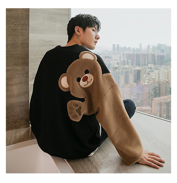 Wool Embroidery Bear Sweater