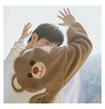 Wool Embroidery Bear Sweater