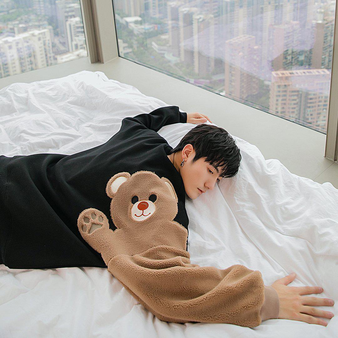 Wool Embroidery Bear Sweater