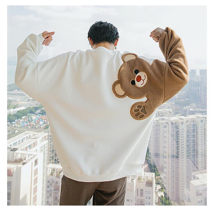 Wool Embroidery Bear Sweater