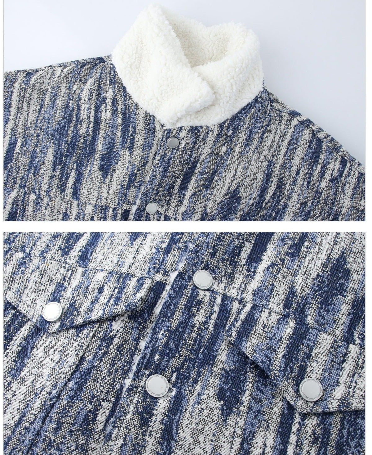 Wool Tie-dye Denim Jacket