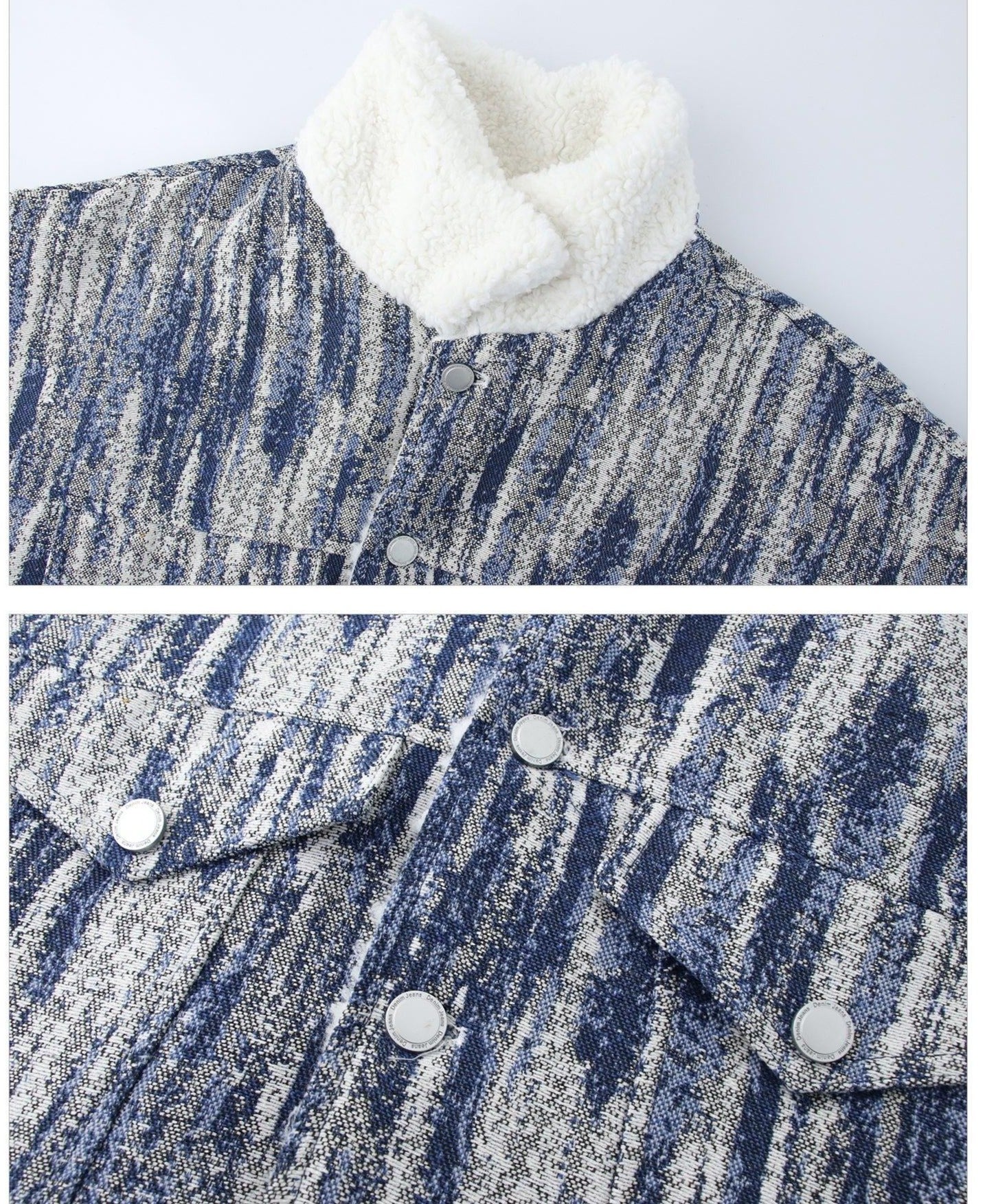 Wool Tie-dye Denim Jacket