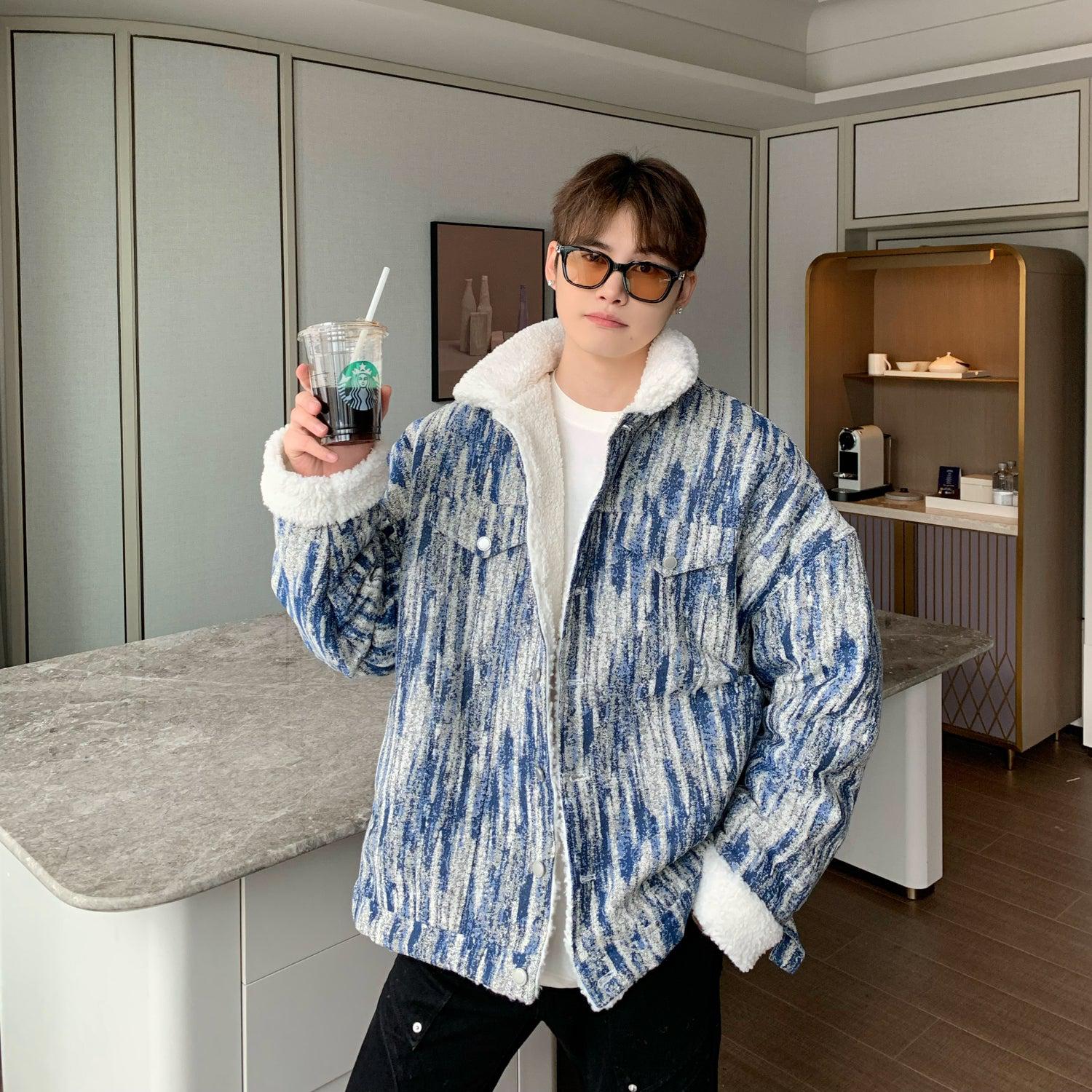 Wool Tie-dye Denim Jacket