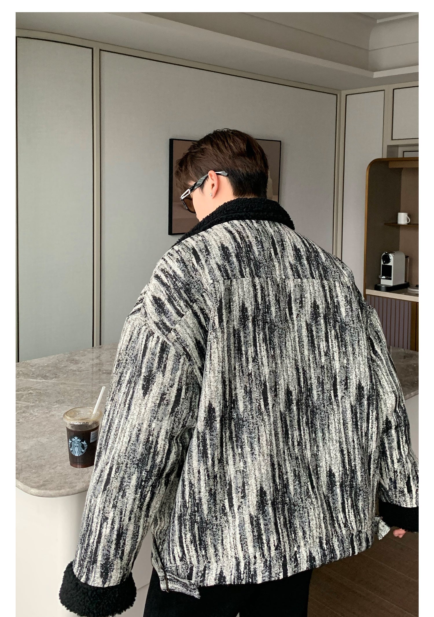 Wool Tie-dye Denim Jacket