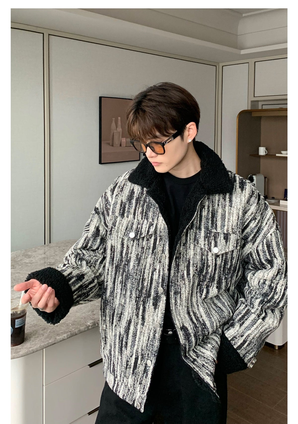 Wool Tie-dye Denim Jacket