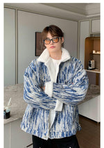 Wool Tie-dye Denim Jacket