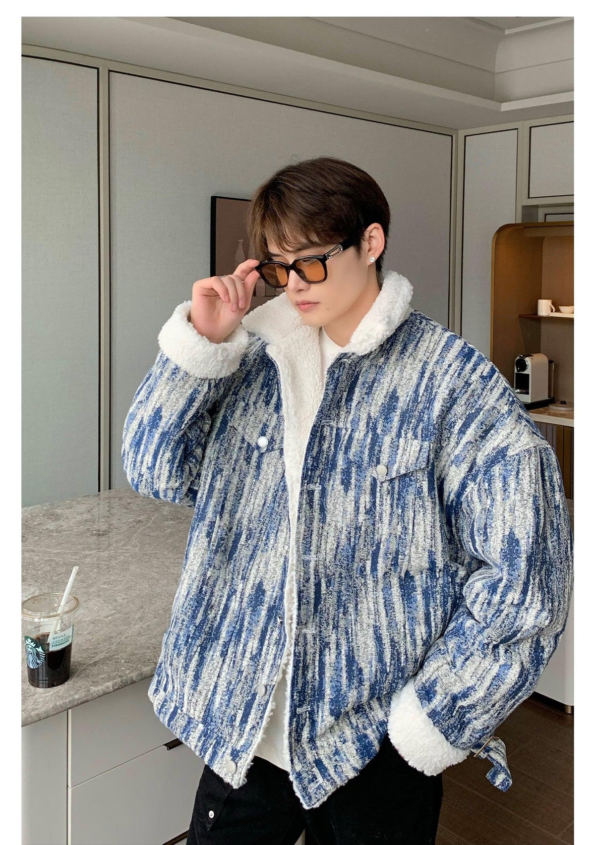 Wool Tie-dye Denim Jacket