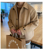 Woolen Button Down Jacket