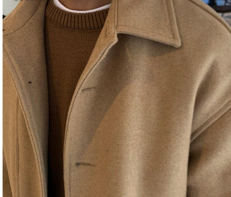 Woolen Button Down Jacket