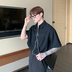 Zip Short Sleeve Shirt