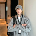 Zipper Cardigan Knitted Jacket