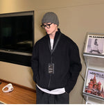 Zipper Cardigan Knitted Jacket