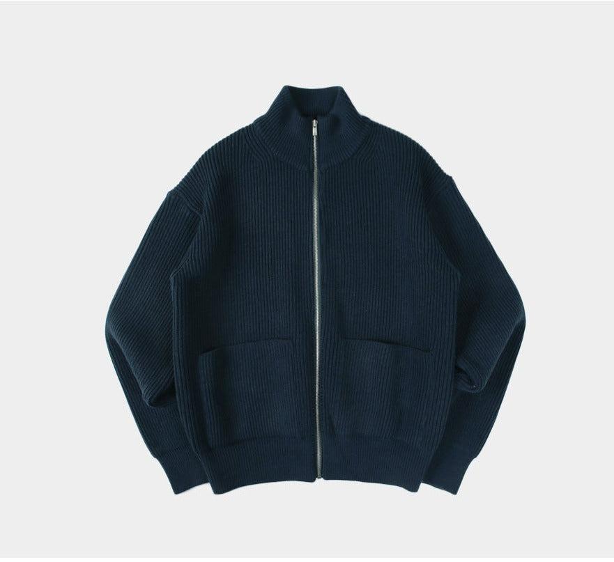 Zipper Knit Cardigan