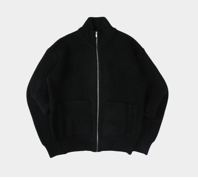 Zipper Knit Cardigan