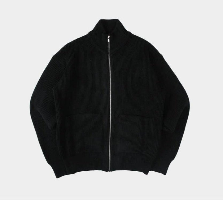 Zipper Knit Cardigan