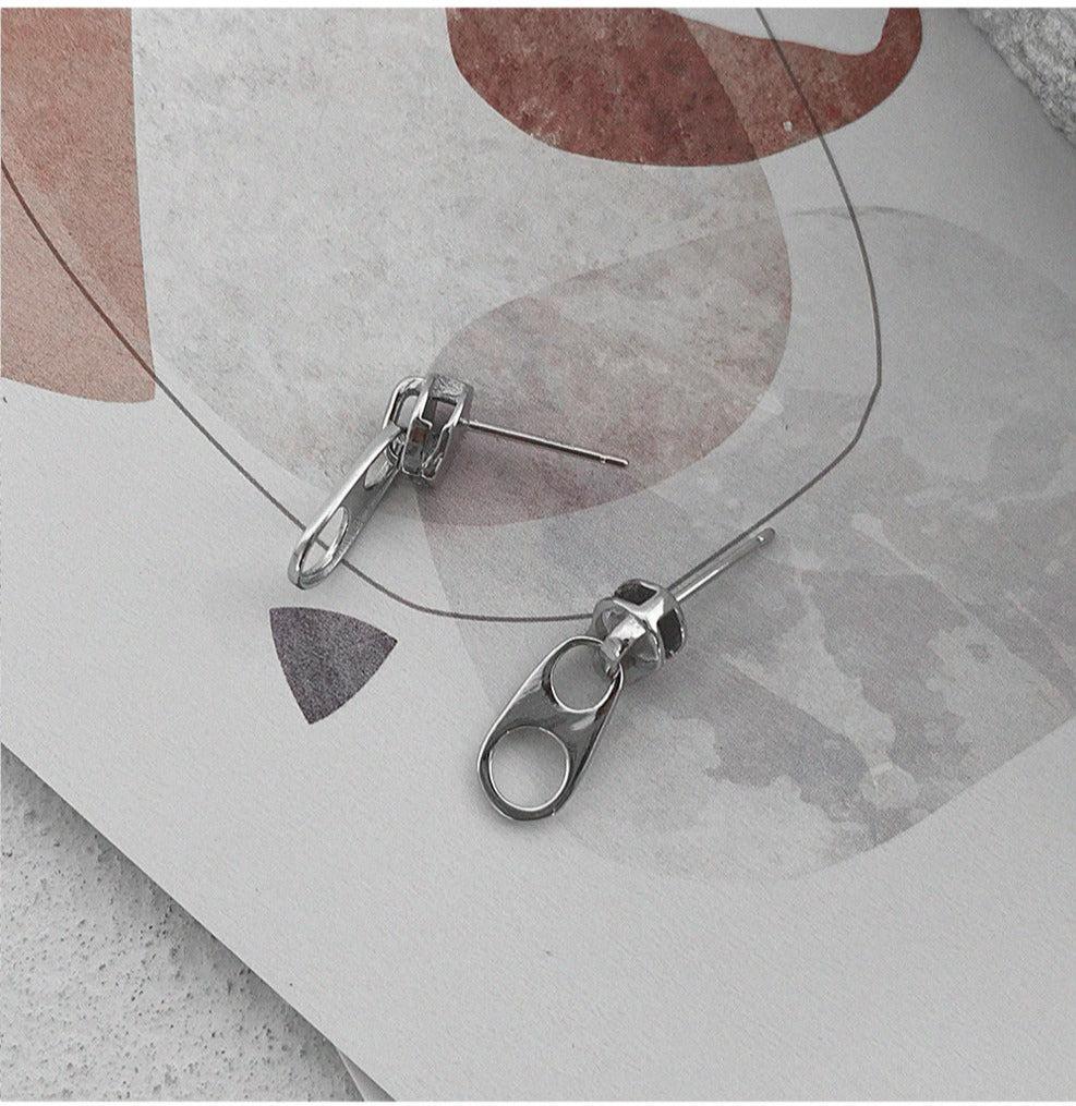 Zipper Pull Earrings