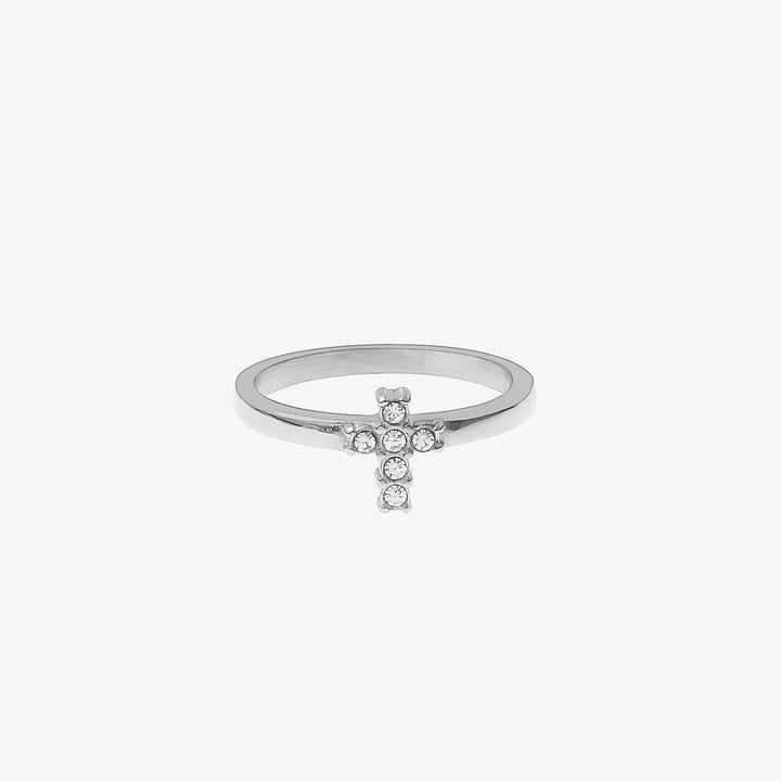 Zircon Cross Ring
