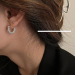 Zircon Hoop Earrings