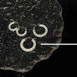 Zircon Hoop Earrings