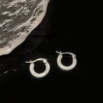 Zircon Hoop Earrings