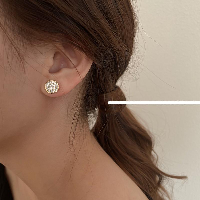 Zircon Magnet Earrings