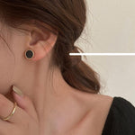 Zircon Magnet Earrings