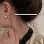 Zircon Magnet Earrings