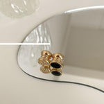 Zircon Magnet Earrings