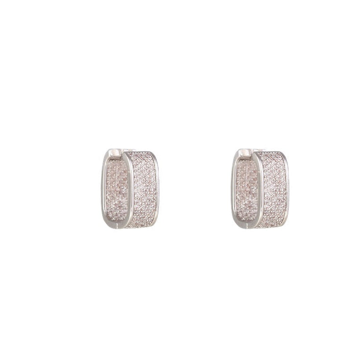 Zircon Square Earrings