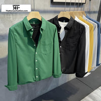 Retro Long -Sleeved Shirt