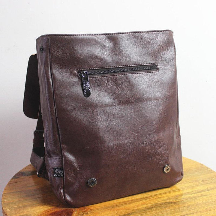 Vintage Faux Leather Backpack